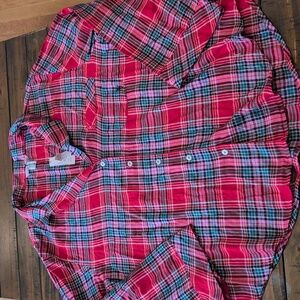 Victoria's Secret Plaid Pajama Shirt